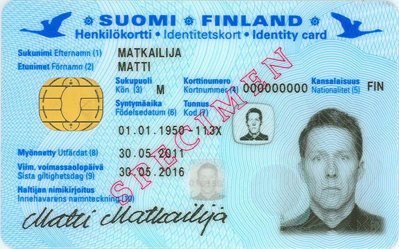 Finland: Nya id-kort i olika färger från den 31 maj 2011