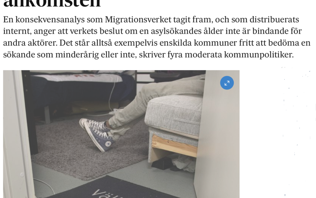 Migrationsverket ska göra sitt jobb (om åldersbedömning), del 1