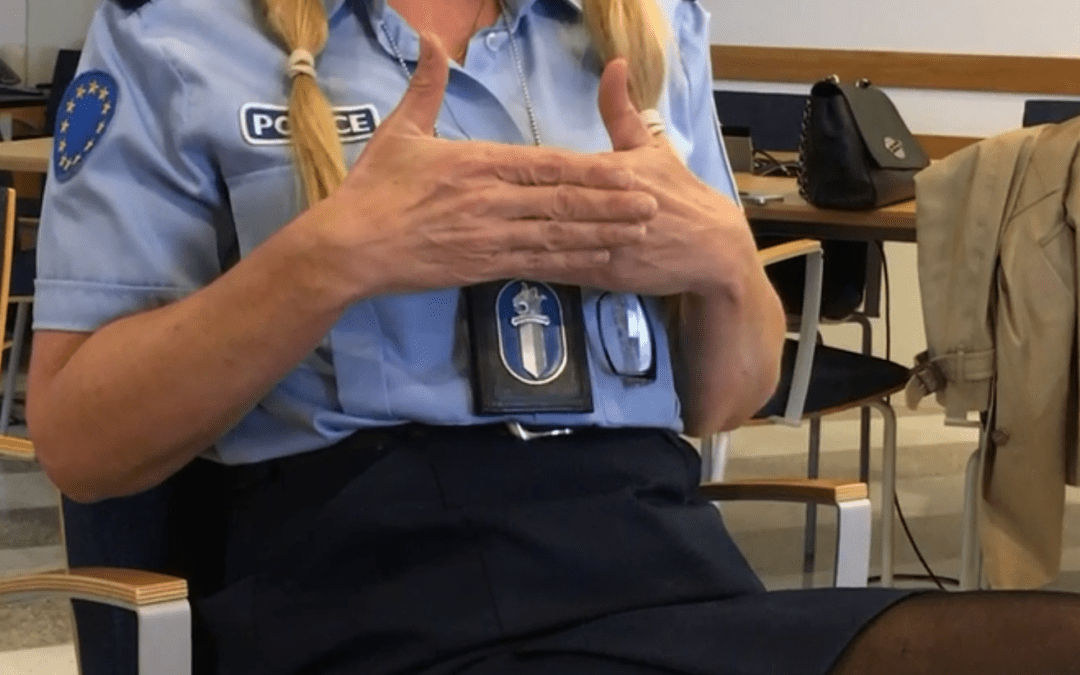 Finland. Överkonstapel Nina ”Peppi” Pelkonen har utsetts till Årets kvinna.