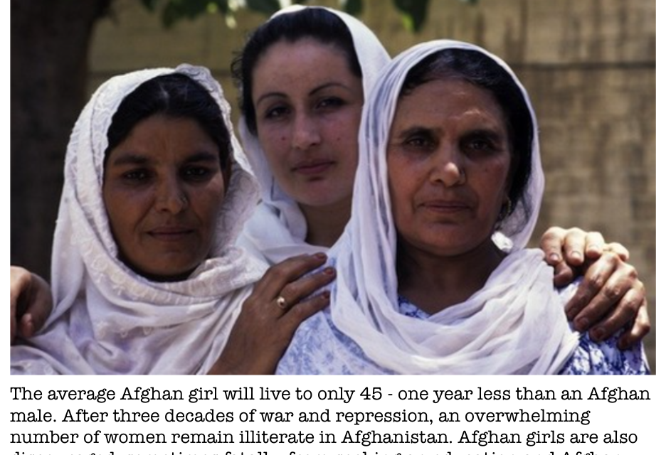 Att födas som kvinna i Afghanistan är att inte ha ett eget liv