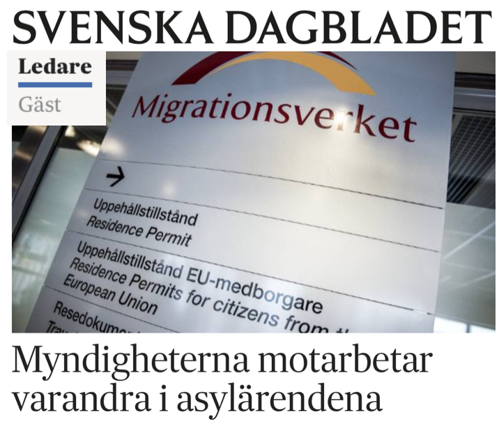 Med anledning av min artikel i Svenska Dagbladet den 30 mars 2017, del 1.