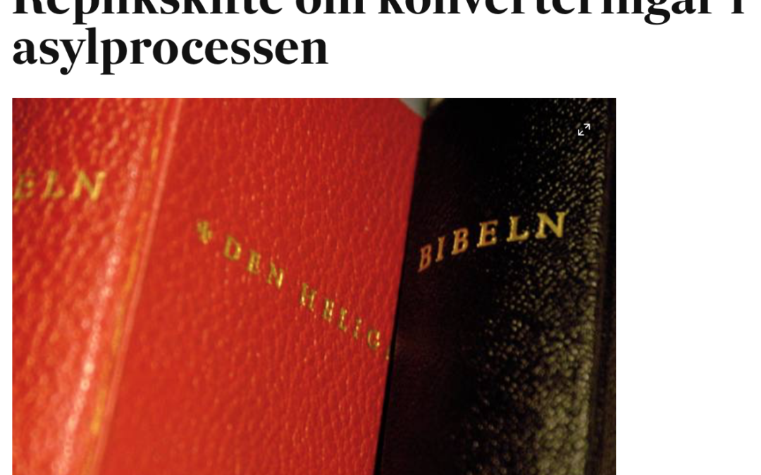 Kommentar till min text i Svenska Dagbladet av Christoffer Abrahamsson, präst i Betlehemskyrkan Stockholm, samt min replik på den.