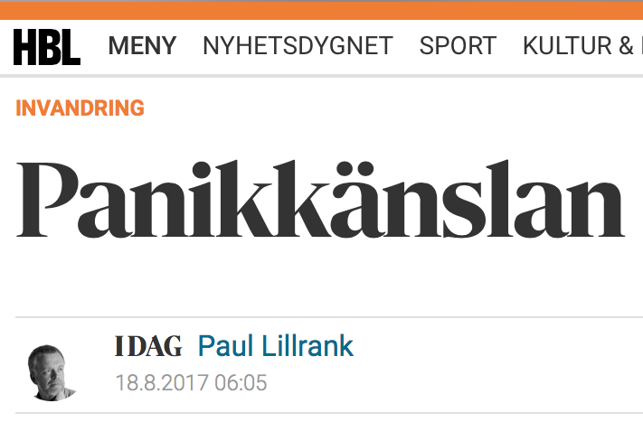 Professor Paul Lillrank, Finland: ”Sverige tappar kontrollen över det här och det värsta kanske ändå är att den svenska regeringen, den svenska eliten, medierna inte fattar det här.”
