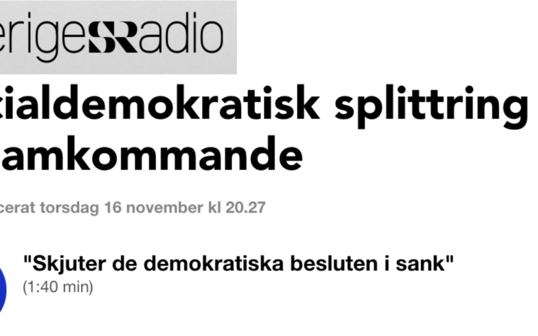 ”Det finns många väljare som har sagt att nu lämnar vi Socialdemokratin om ni inte fixar detta.”