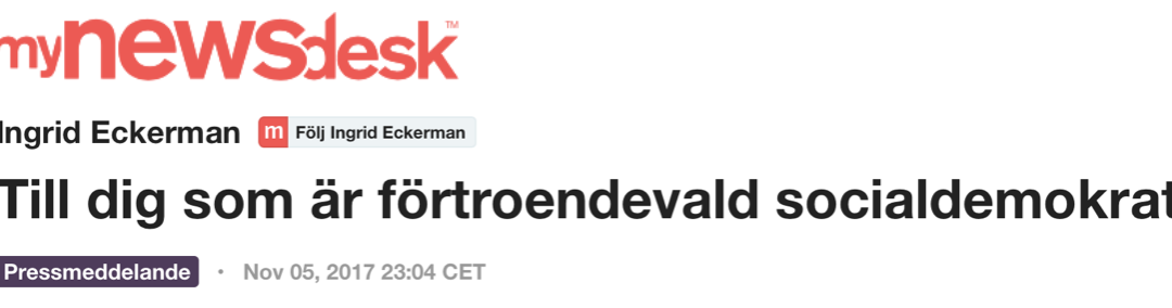 Hur menar aktivisterna att politiker ens ska kunna kalla sig ”förtroendevalda” om de sviker det förtroende de fått när de valdes till sina politiska poster för Socialdemokraterna?