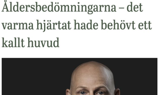 Nu skriver också Jörgen Huitfeldt på Kvartal om det olycksaliga åldersbedömningsspektaklet i Sverige