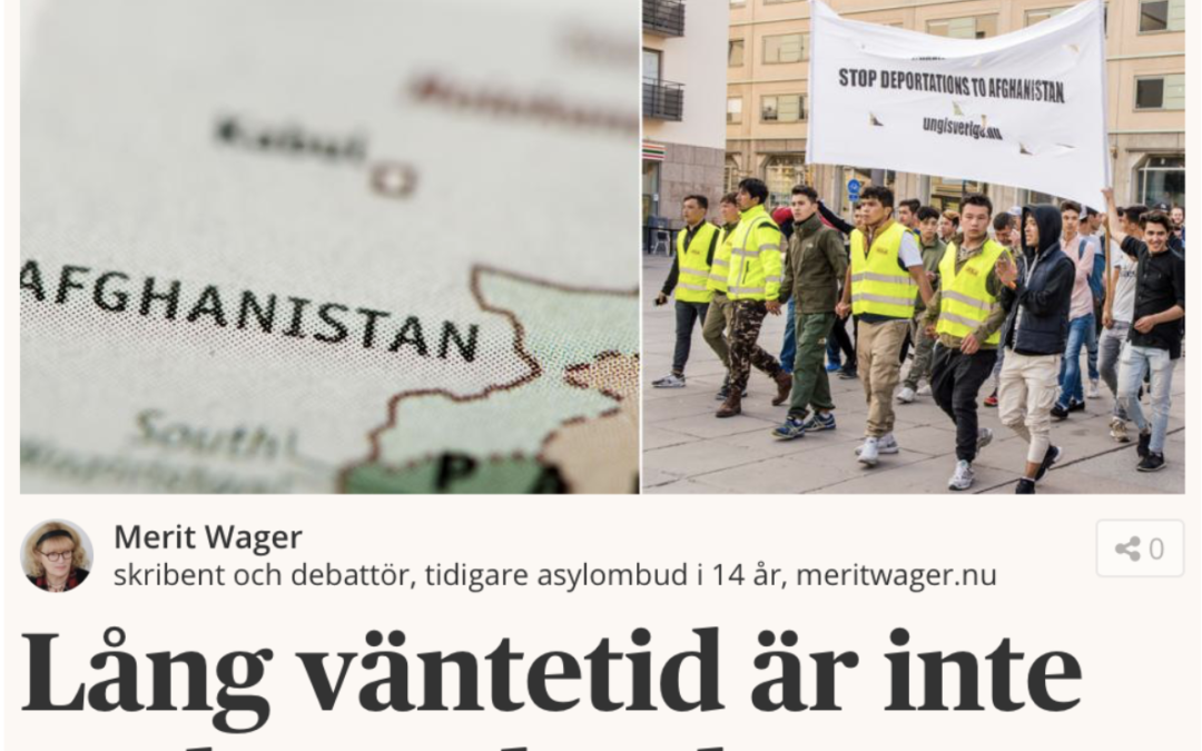 Min replik i Dagens Samhälle om asylsökande som är – eller uppger sig vara – minderåriga