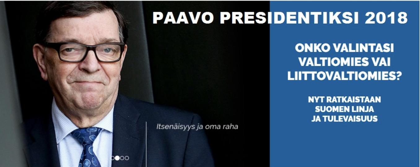 Finland Inför Presidentvalet 2018, Nr 6: Paavo Väyrynen, Centerpartiet