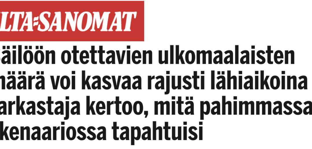 Finland. ”Under det här året och nästa kan antalet utlänningar som ska tas i förvar komma att bli ohanterligt när ett stort antal negativa asylbeslut meddelas och ansvaret för personerna övergår till polisen.”