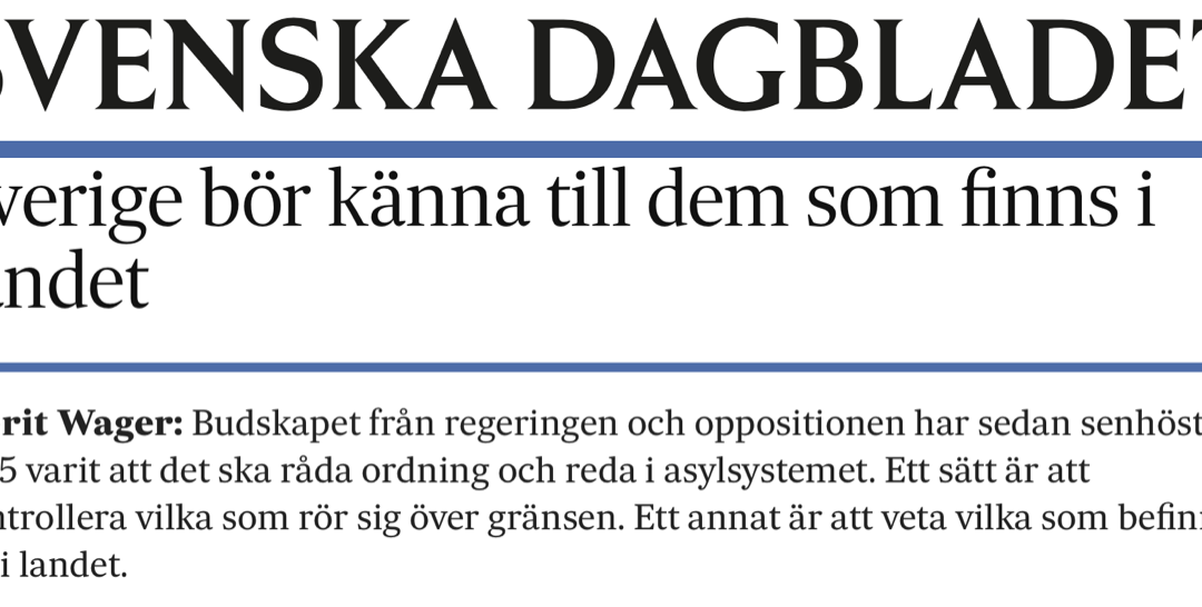 Finland. Om utlänningsregistret.