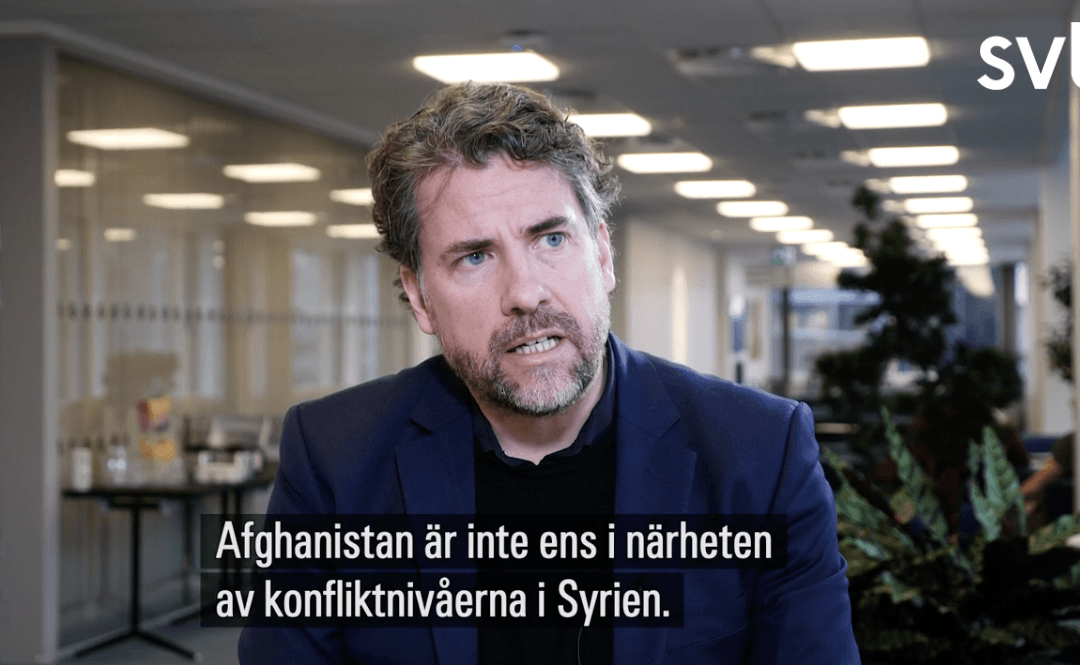 Migrationsverkets generaldirektör om Afghanistan och SVT:s rapportering om afghaner i Frankrike som fått avslag på sina asylansökningar i Sverige