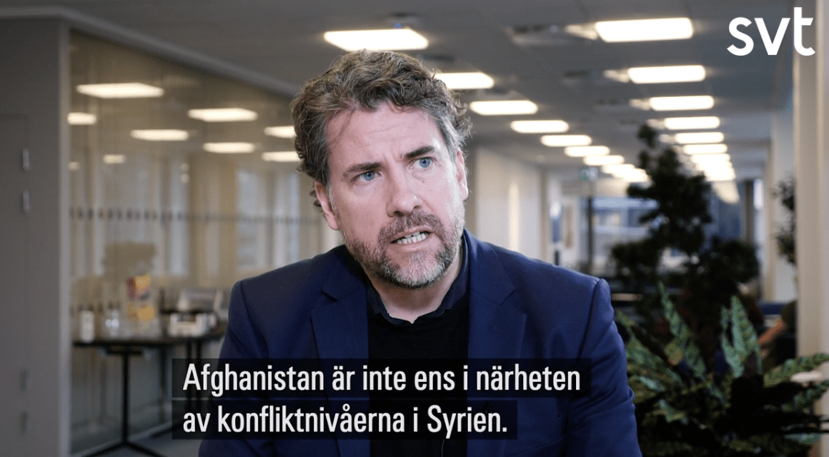 Migrationsverkets generaldirektör om Afghanistan och SVT:s rapportering om afghaner i Frankrike som fått avslag på sina asylansökningar i Sverige