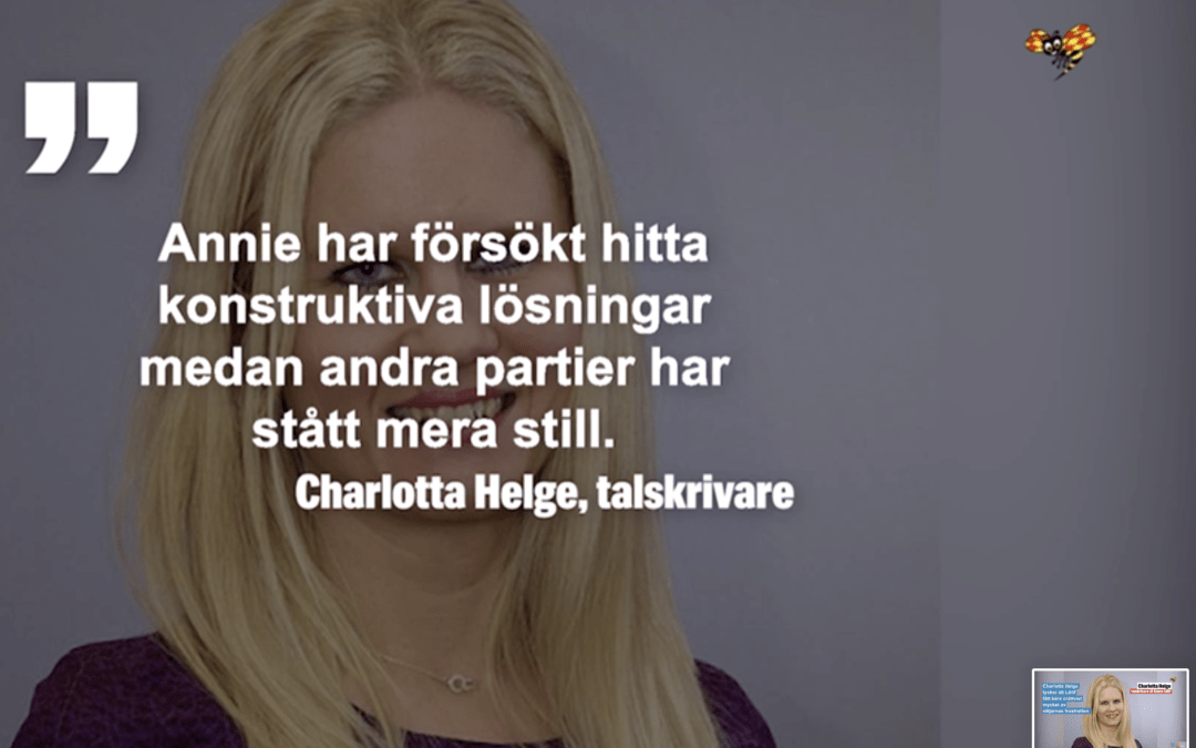 Expressen: ”Centerledarens inre krets hyllar henne”.
