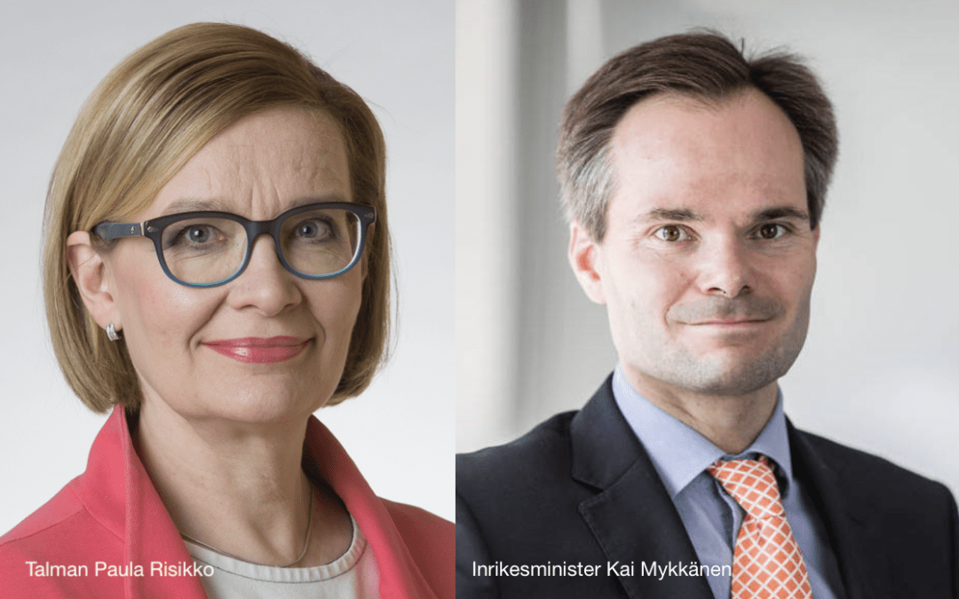 Finland. Riksdagens talman och inrikesministern: ”En brottsling kan vara ett nationellt hot mot Finland.”