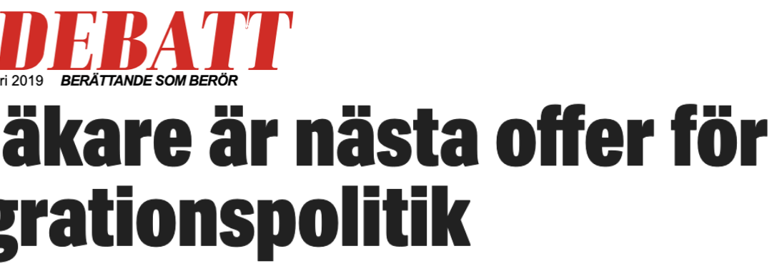 Politiker som återigen ska stifta migrationslagar utan konsekvensanalyser, lägger tungt ansvar på läkare, precis som redan tidigare på lärare och andra aktörer i samhället