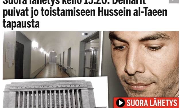 Finland. Socialdemokraterna tar upp fallet Hussein al-Taee på nytt.