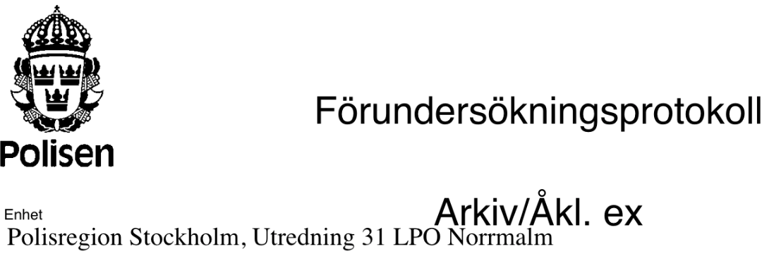 Fallet ASAP Rocky. Förundersökningsprotokollet.