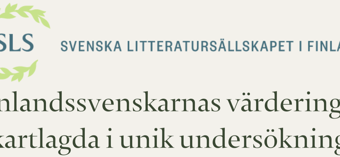 Finland. European Values Study om finlandssvenskarnas värderingar.