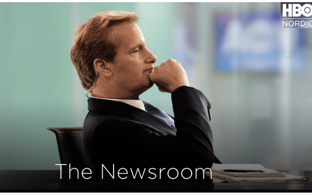 Finland.  Och den amerikanska serien The Newsroom på HBO.