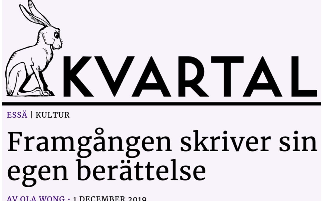 Läsvärt på sajten Kvartal: ”Svenskarna ser att invandringsvågen av okvalificerade människor från kulturer som är så långt borta från den svenska som det går att komma på värderingsskalan, innebär mindre av allt.”