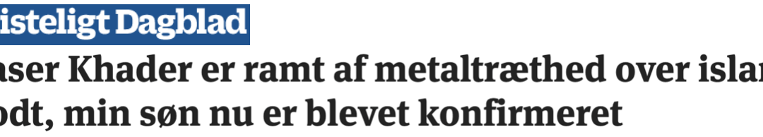 Naser Khader: ”De danska judarna har assimilerats i det danska samhället, samtidigt som de bibehållit sin religion/kultur. Här kan muslimerna gott låta sig inspireras.”