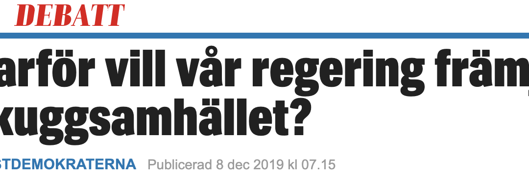 Kristdemokraterna: ”Skatteverket bör få i uppdrag att makulera samtliga samordningsnummer, såvida inte personerna bakom kan inställa sig och visa korrekta ID-handlingar.”