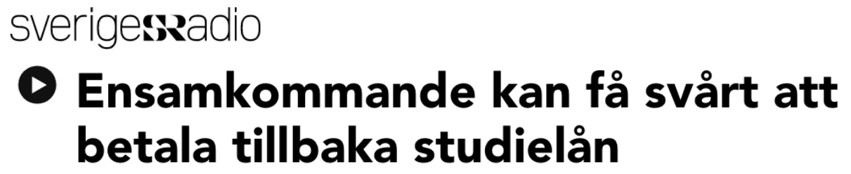 Den 27 september 2018 skrev jag på Svenska Dagbladets ledarsida under rubriken: ”Vad får gymnasielagen för ekonomiska konsekvenser?”
