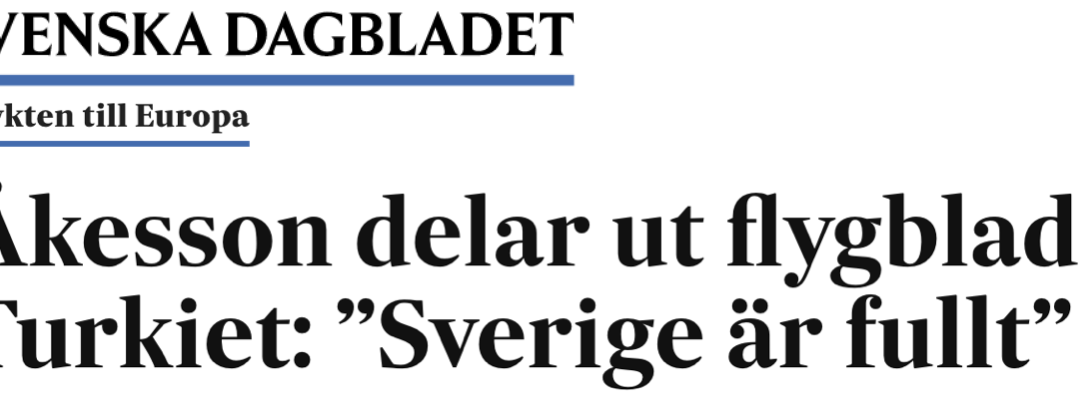 Finland. En svensk partiledare har uttryckt sig på ungefär samma sätt som Sveriges finansminister och även utrikesministeriet i Finland gjorde för några år sedan.