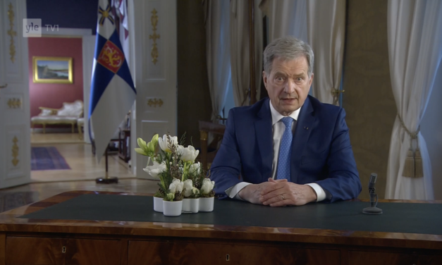 Finland. President Sauli Niinistös nyårstal till medborgarna.