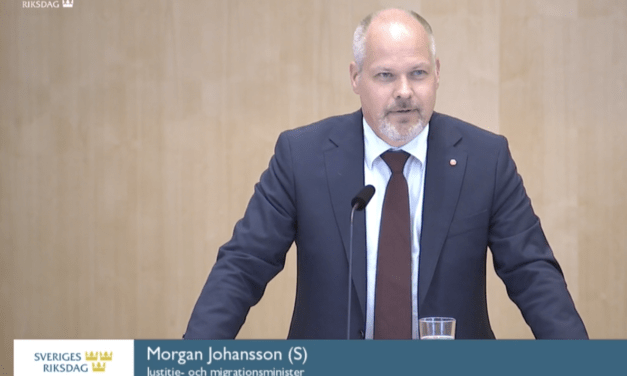 Justitie- och migrationsminister Morgan Johansson: ”Sedan kriget i Syrien har Sverige gett skydd åt 180.000 och det är jag stolt över.”
