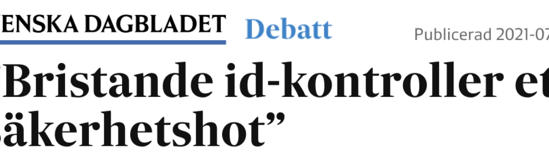 Sverige. Om den synnerligen röriga migrationshanteringen, identitetsbedrägerier och en icke fungerande folkbokföring