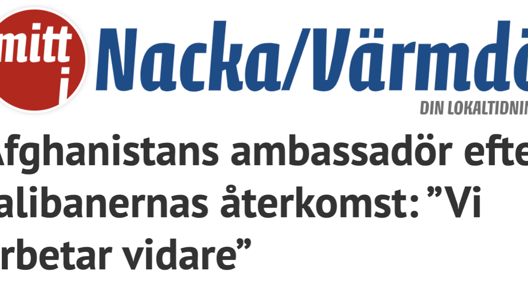 UD: ”Sveriges ambassad i Afghanistan är omlokaliserad till Stockholm.” Men Sverige har väl knappast inlett diplomatiska förbindelser med Islamiska Emiratet Afghanistan?