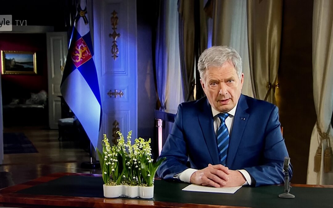 Finland. President Sauli Niinistös nyårstal till folket den 1 januari 2022.