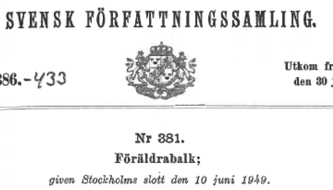 Tack till riksdagsledamoten Martina Johansson, Centerpartiet, för inlägget om den gamla, diskriminerande paragrafen i riksdagen den 13 april!