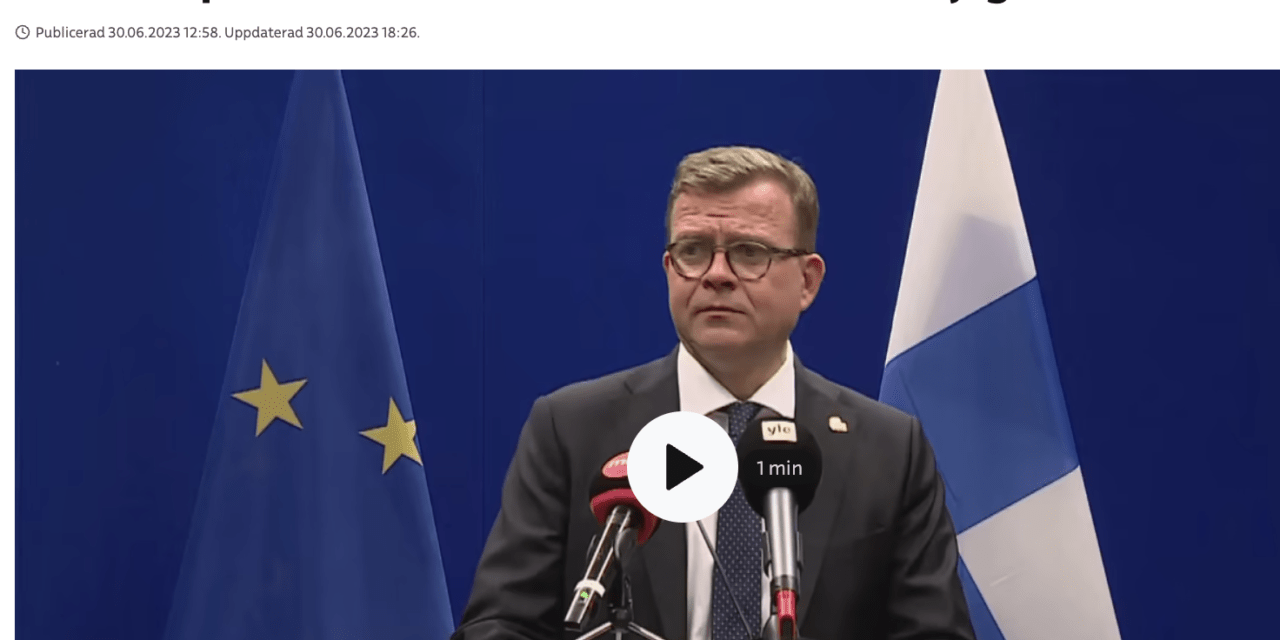 Finland. Näringsminister Vilhelm Junnila tar konsekvenserna av sitt handlande och avgår.